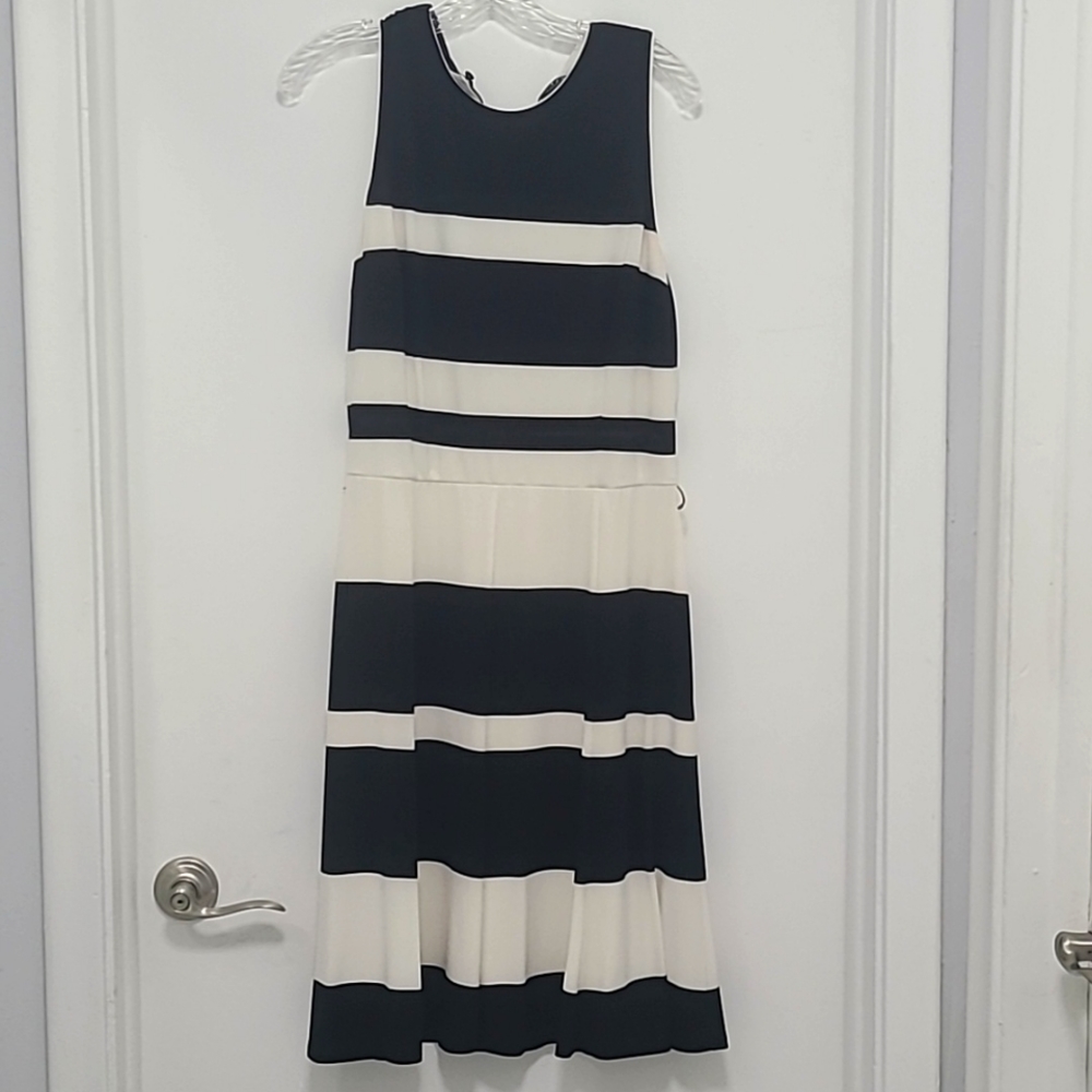 Ralph Lauren Black and Cream Dress